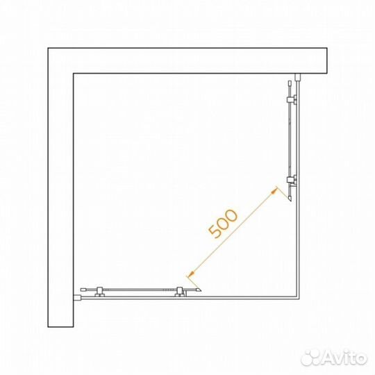 Душевой уголок RGW Passage PA-030B 90x90 матовый