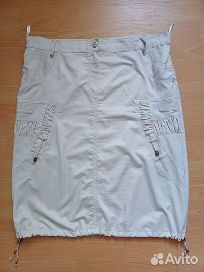 Юбка летняя тонкая на подкладке 48,Турция