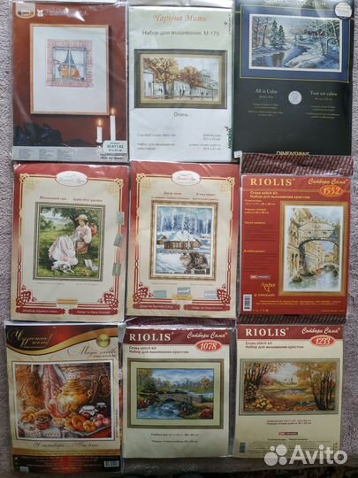 Наборы для вышивания Dimensions, Риолис и др