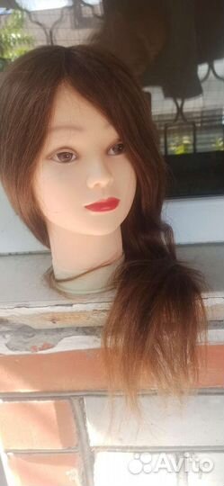 Болванка для причесок натуральные волосы