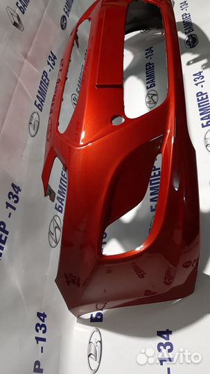 Бампер передний hyundai solaris 1 TDY (Красный)