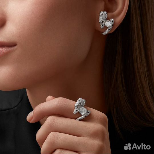 Юв. изделие Cartier Panthère de Cartier earrings H8001065 + подарок 1 год гарантии