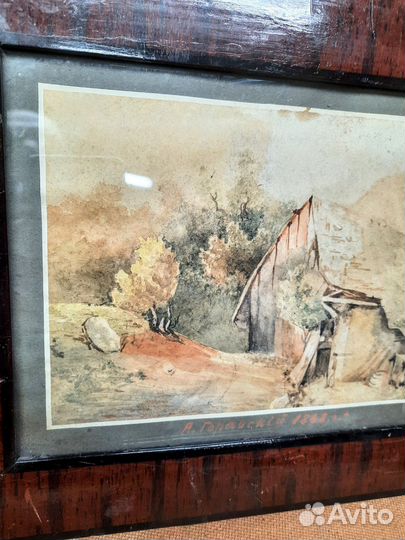 Картина старинная А.Горавский 1868 г