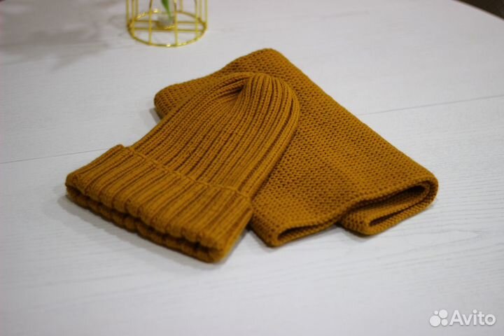 Комплект шапка и снуд женский