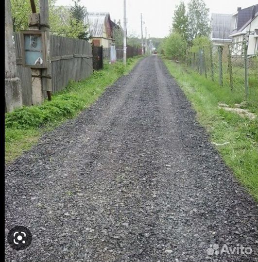 Укладка асфальтная крошка