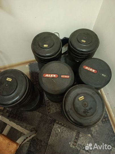 Гантели бу,37,42,45,47 кг