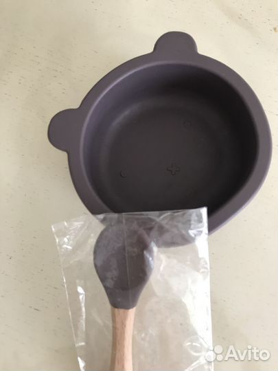 Детская силиконовая тарелка на присоске