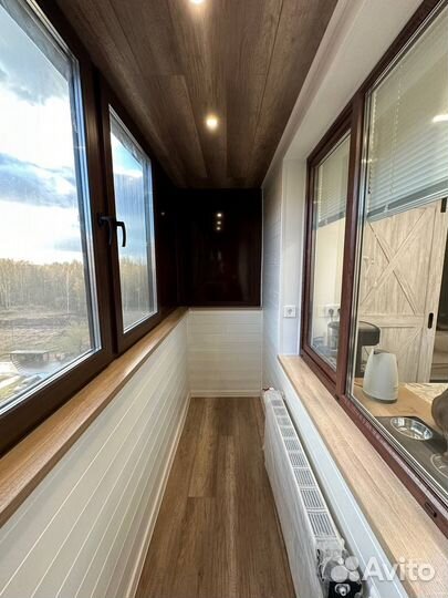 Отделка балконов под ключ