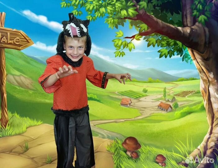 Костюмы зайчиков, лисичек, волков