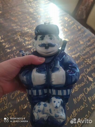 Гжель штоф коллекция автор. работа,картина