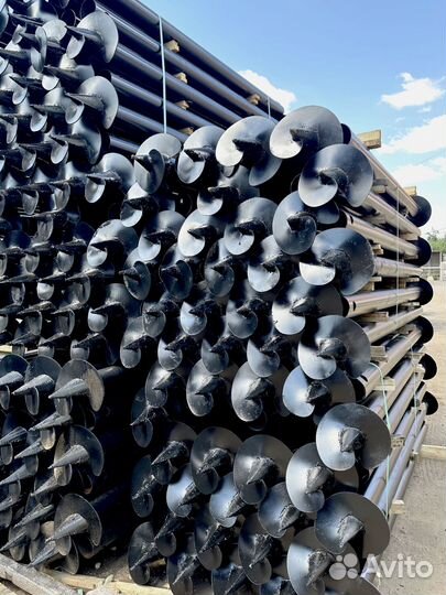 Винтовые сваи с монтажом