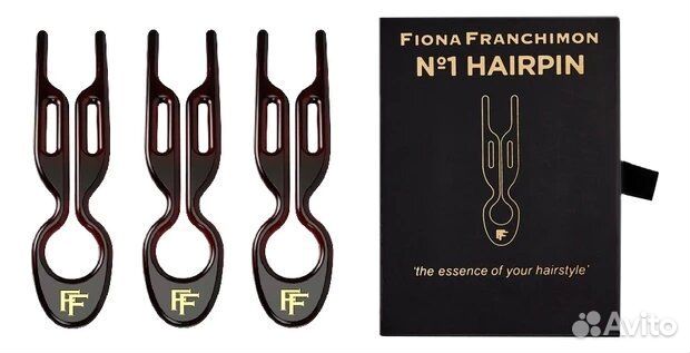 No1 Hairpin Fiona Franchimon коричневый (3шт)