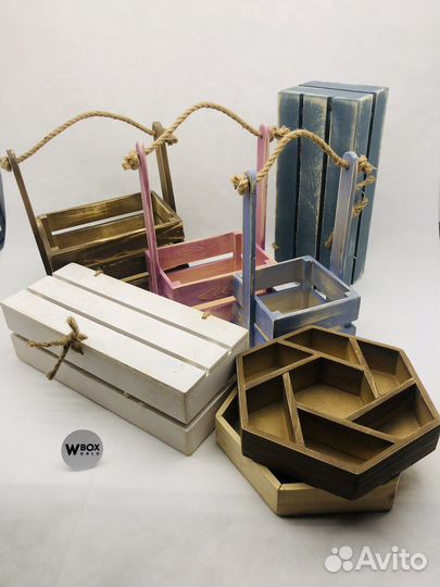 Ящик деревянный подарочный