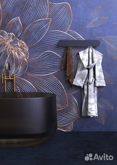 Полка вешалка с крючками Round Hook