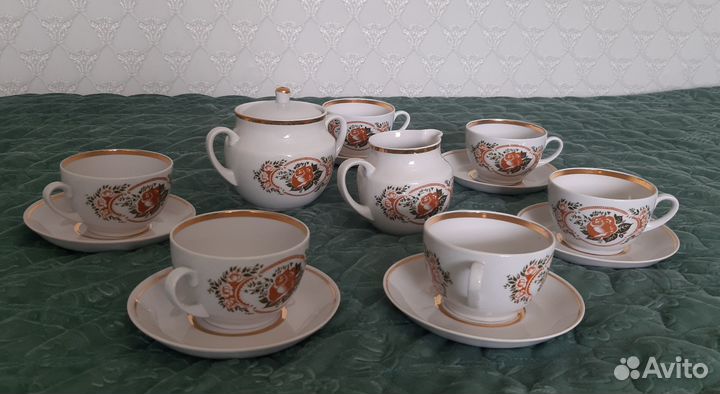 Фарфоровый чайный сервиз СССР