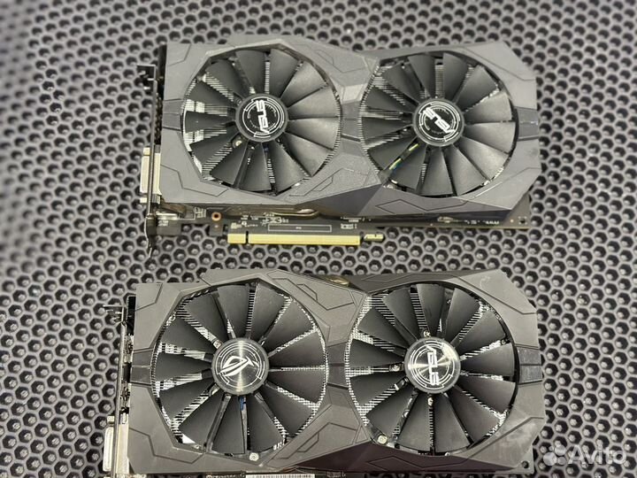 Видеокарты asus ROG strix RX 580 8Gb RX 470 4Gb