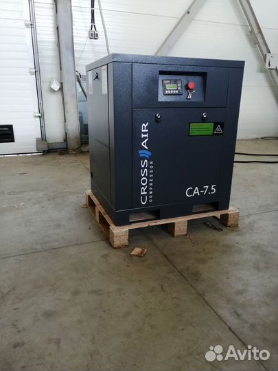 Компрессор 7,5 кВт винтовой 8/10 Бар