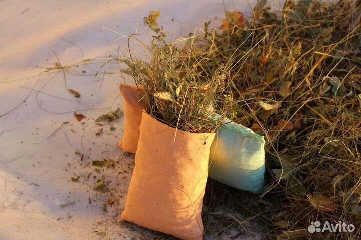 Подушка травяная сено для бани