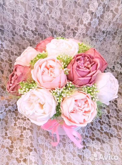 Букеты из мыльных цветов