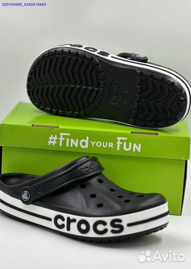 Женские Тапки Кроксы Crocs Black (Арт.70355)