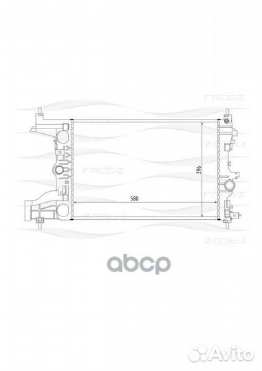 Радиатор chevrolet cruze 09- 1.8/2.0 MT охлажде