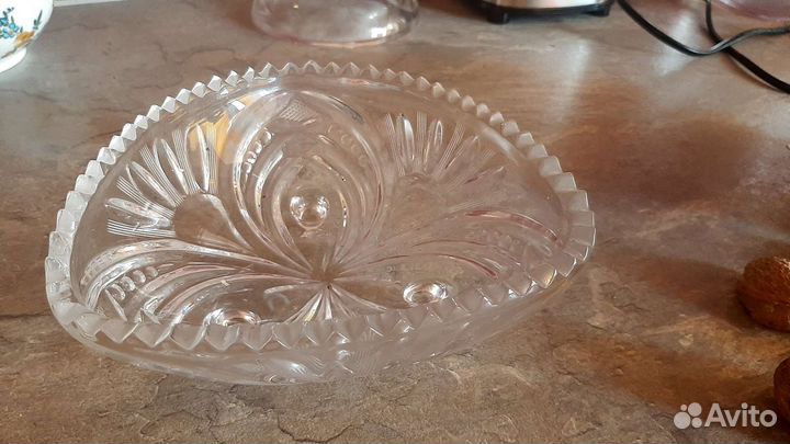 Ваза для фруктов на ножке СССР