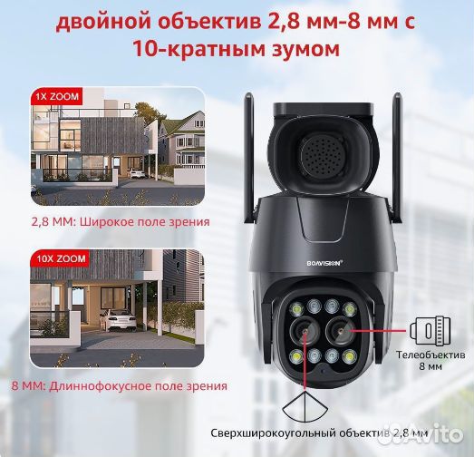 IP Камера boavision 4G/Wi-Fi/LAN PTZ onvif 4*4 Mp