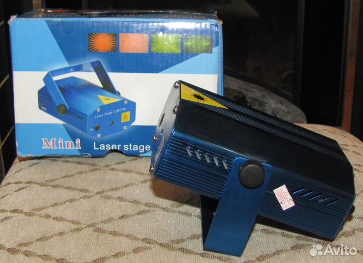 Лазер Светомузыка Pro Mini LED GR-150mW Mic Strob