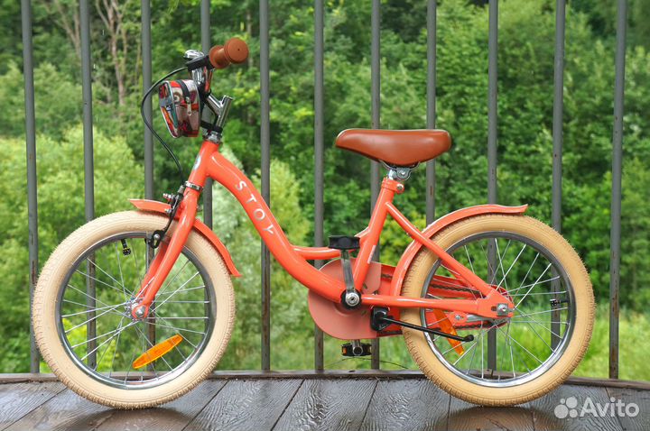 Детский велосипед Stoy 16 Vintage Bicycle Peach