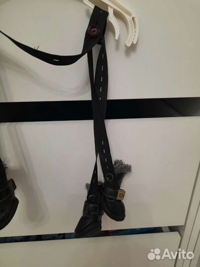 Система крепления ботинок для собак