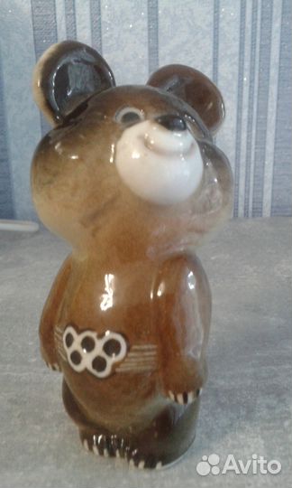 Олимпийский мишка 1980 фарфор