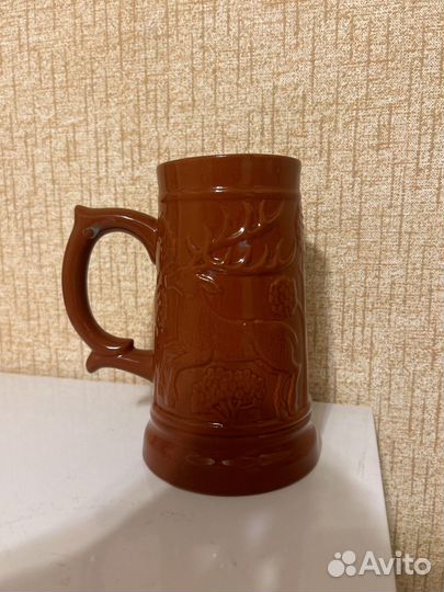 Кружка пивная керамика Охота Петр 1