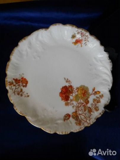 Чудесная тарелка Limoges, Лимож, кон. XIX века