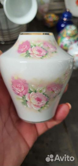 2 вазы винтаж 20 век фарфор Португалия