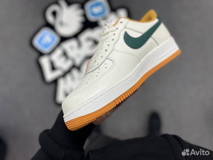 Кроссовки мужские Nike Air Force 1 Green Swoosh