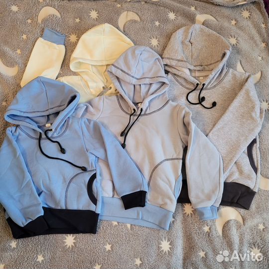 Толстовки теплые детские на флисе