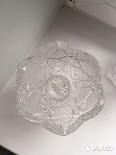 Хрустальная ваза Тюльпан