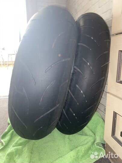 Мото резина bridgestone 180/55/17 и 120/70/17