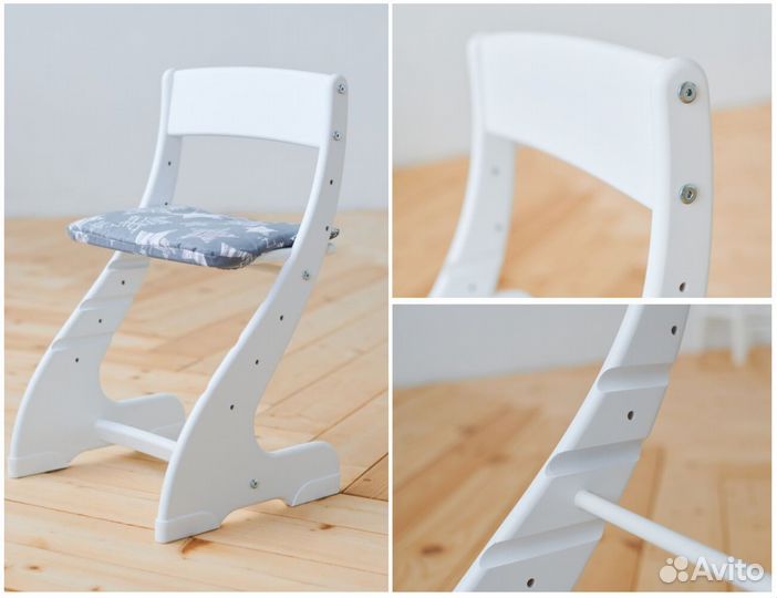 Растущий стол + стул + подушка Комплект