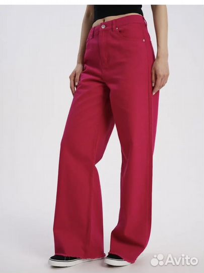 Джинсы женские широкие 44