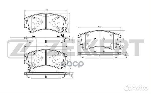 Колодки торм. диск. передн. Mazda 6 02- bs-2064
