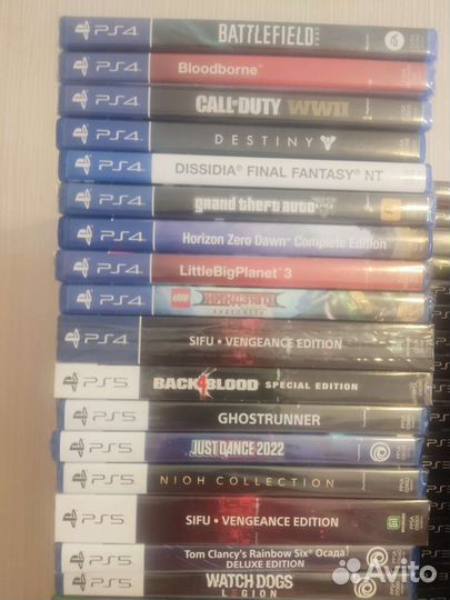 Диски для PS4 и PS5