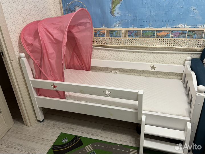 Детская кровать от 3 лет с матрасом бу