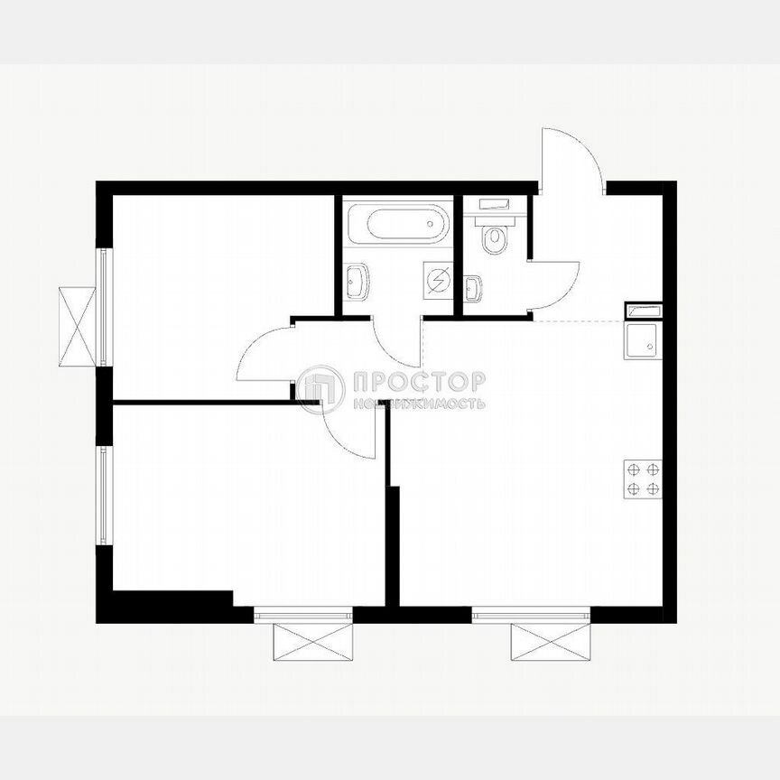 2-к. квартира, 48,7 м², 22/33 эт.