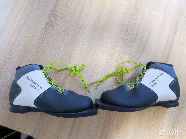 Лыжи беговые + ботинки + палки