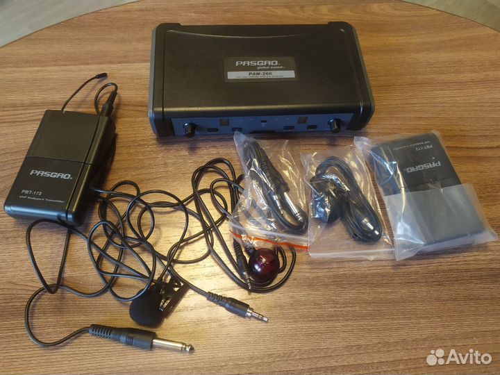 Микрофоны петлички с радиосистемой Pasgao PAW266