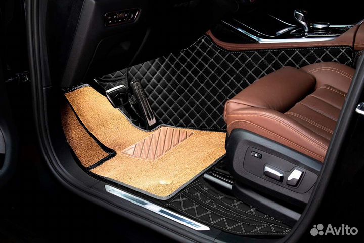 3D Коврики Hyundai Салон Багажник из Экокожи