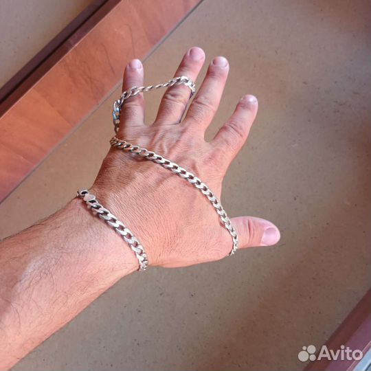 Серебряная цепочка мужская