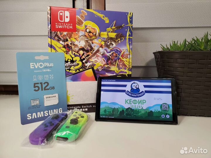 New Прошитая Nintendo Switch Oled 64 - 586 GB