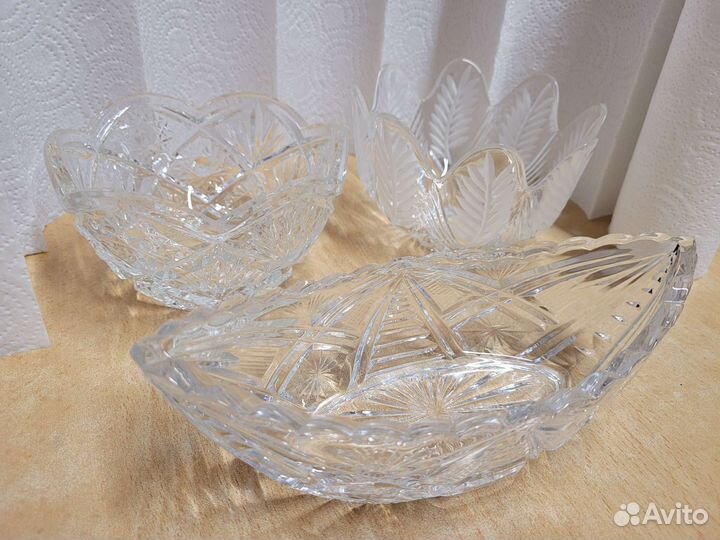 Хрустальные вазы/салатники